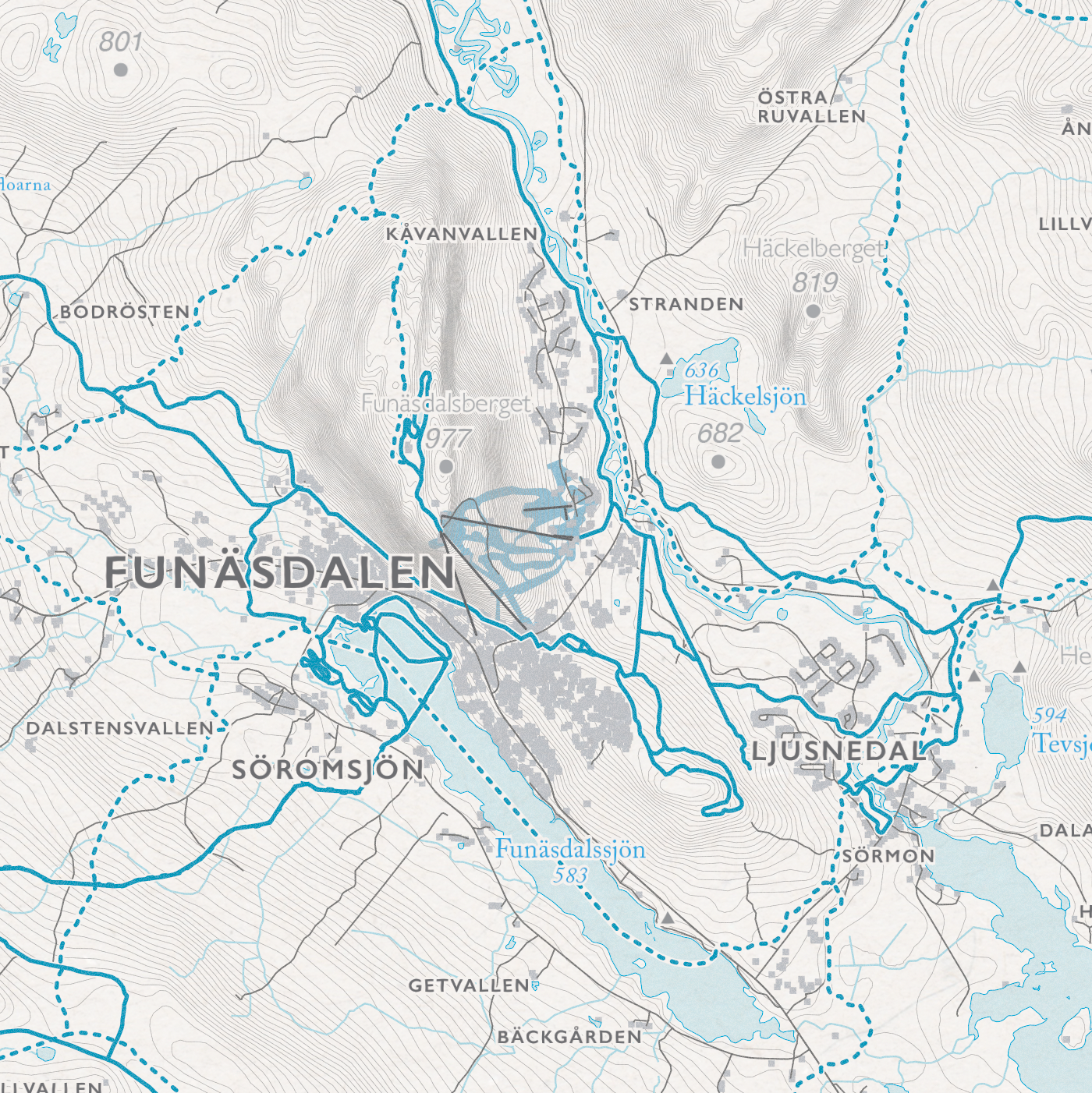 Skikart Funäsfjällen