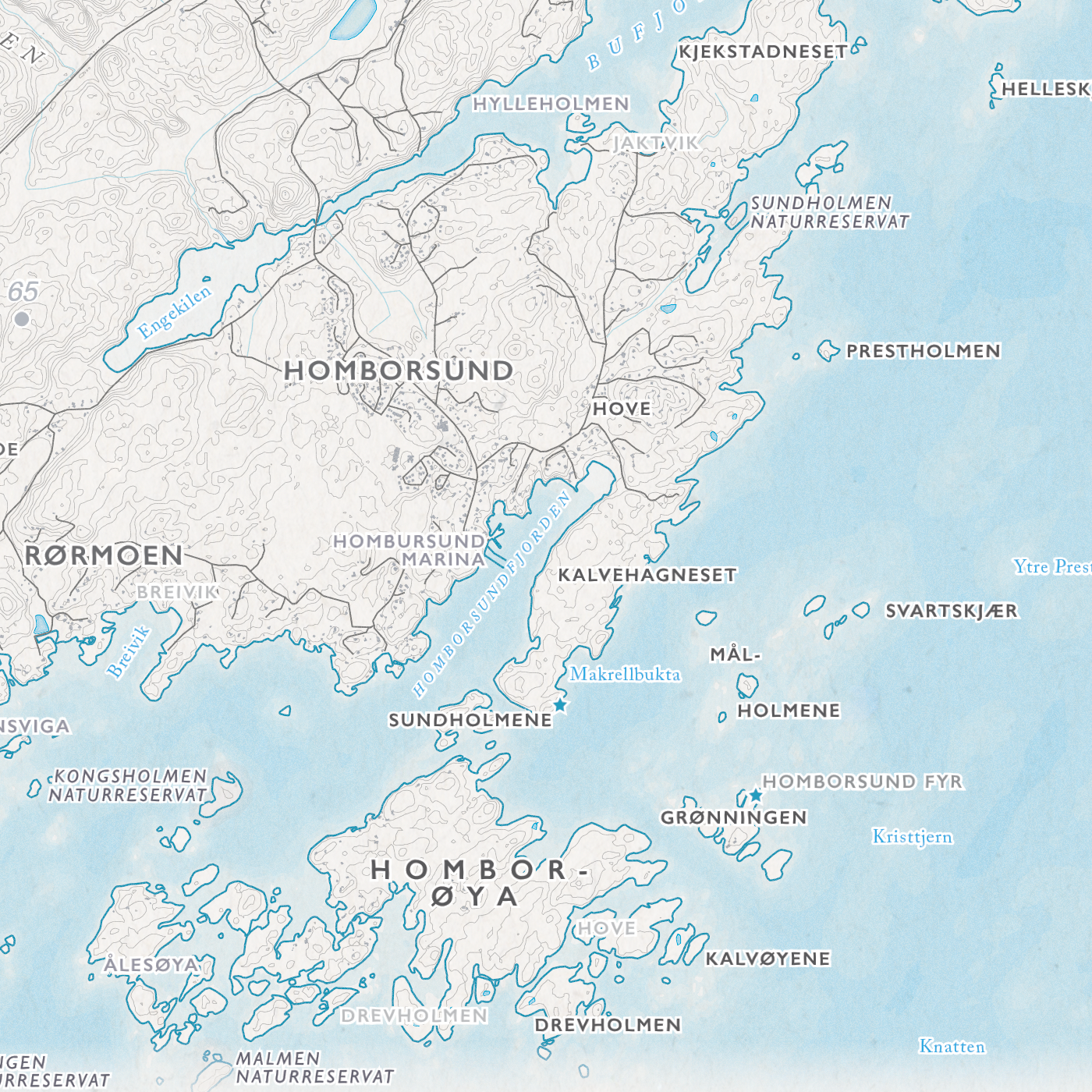 Skjærgårdskart Grimstad