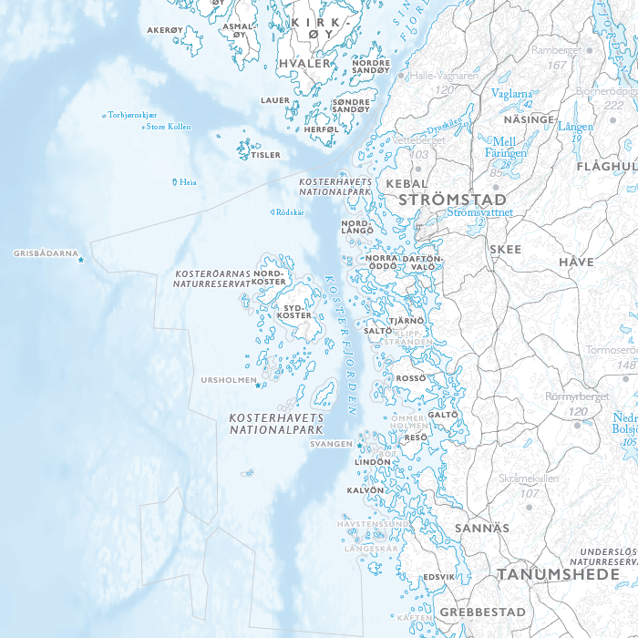 Skjærgårdskart Bohuslän