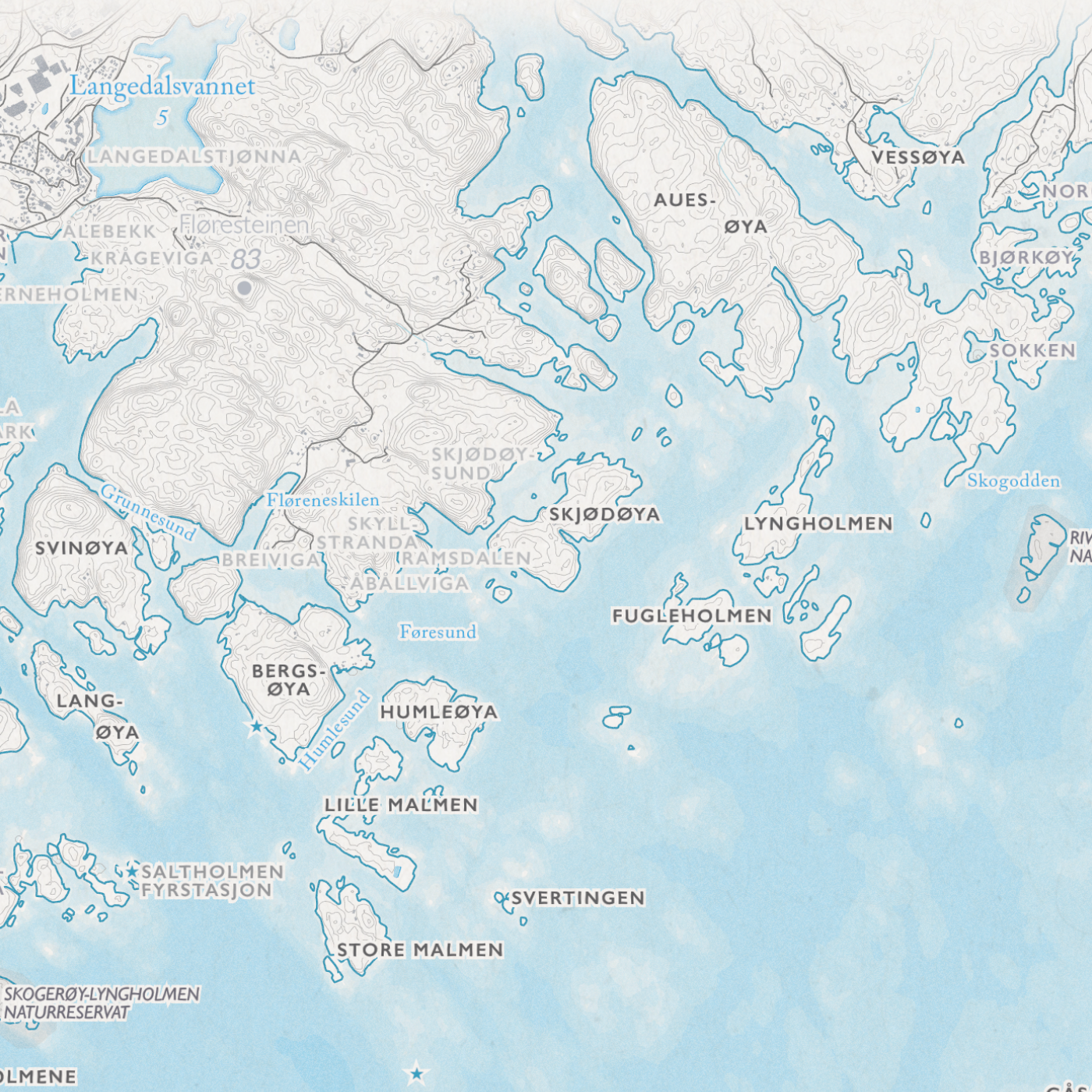 Skjærgårdskart Lillesand