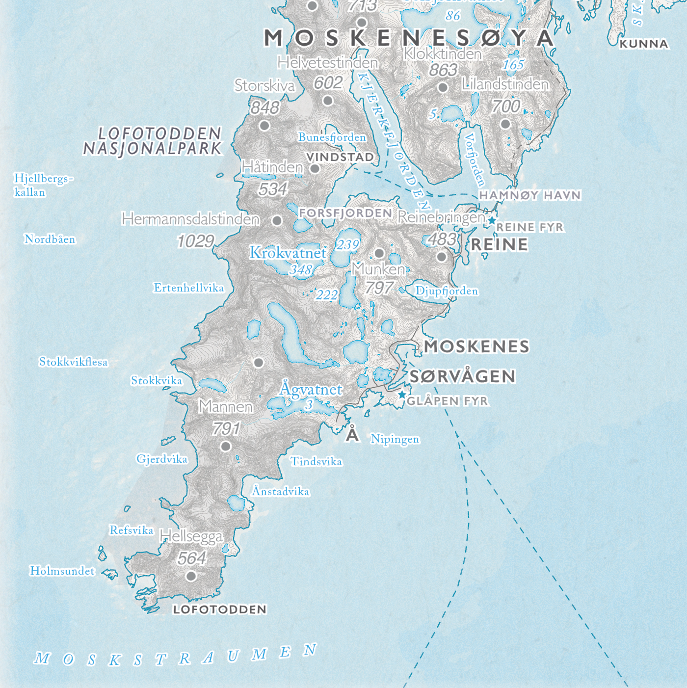Kystkart Lofoten