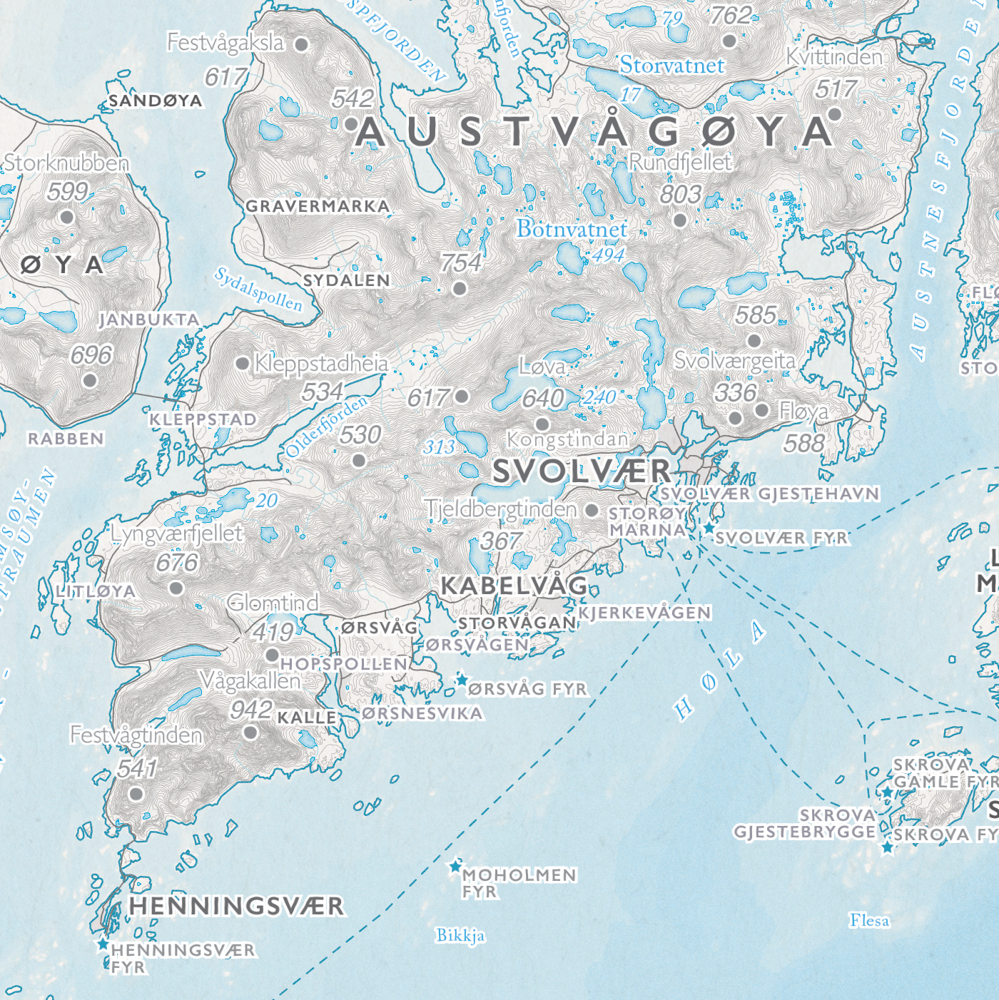 Kystkart Lofoten