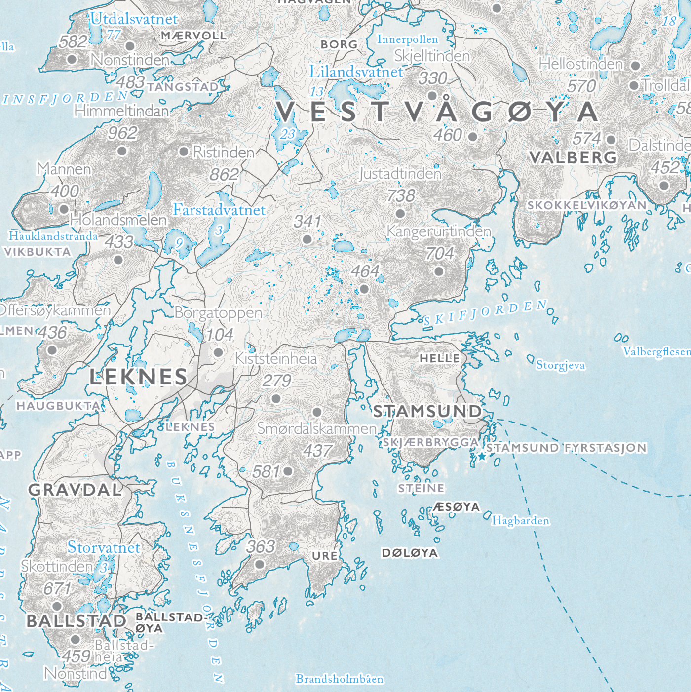 Kystkart Lofoten