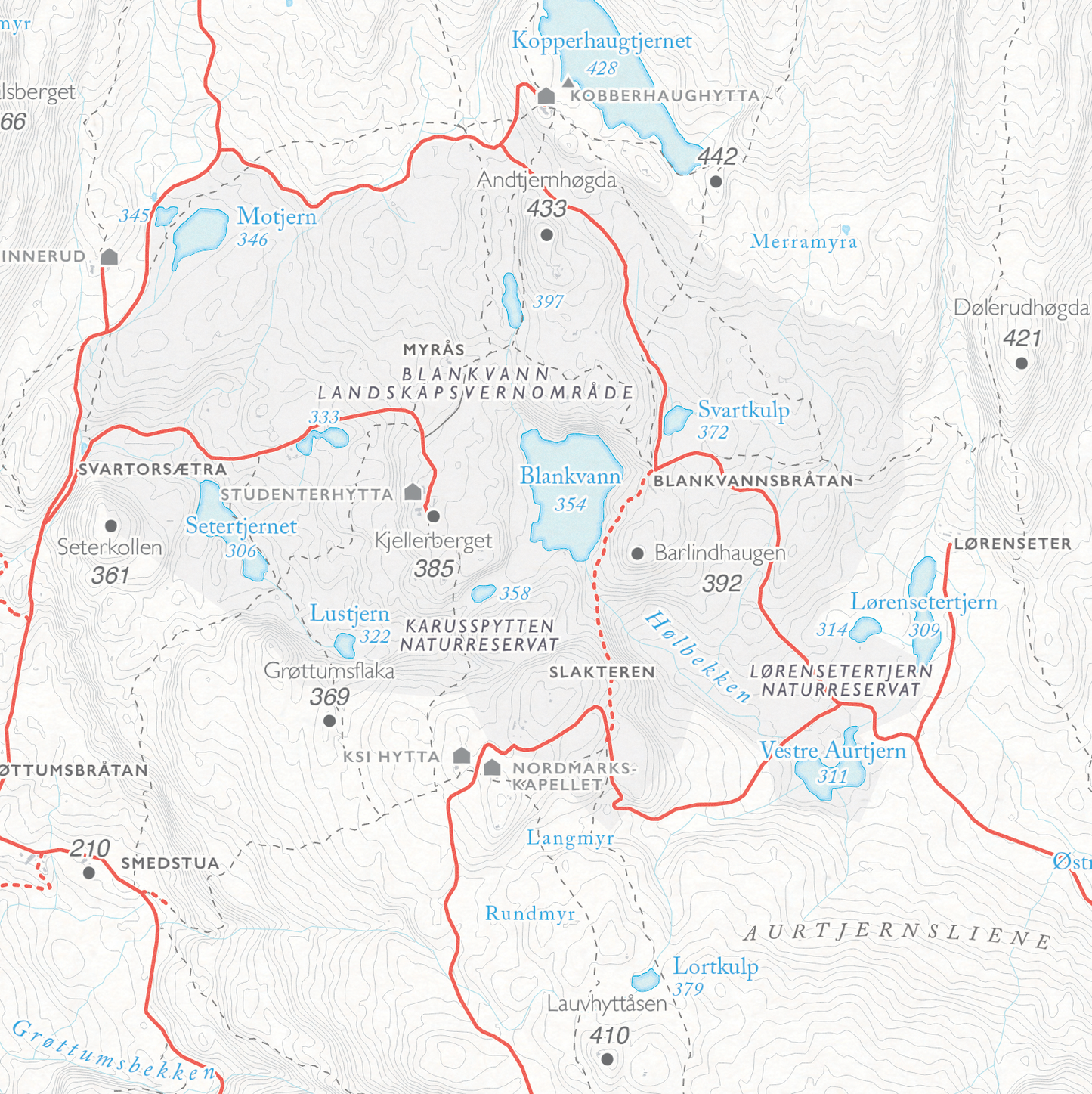 Sykkelkart Oslo Nordmarka Sør