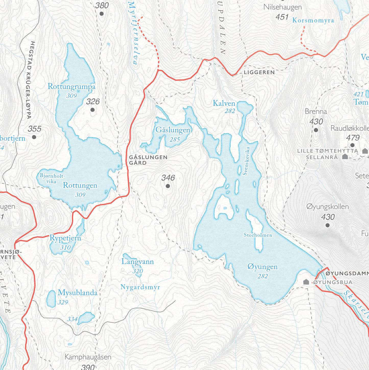 Sykkelkart Oslo Nordmarka Sør