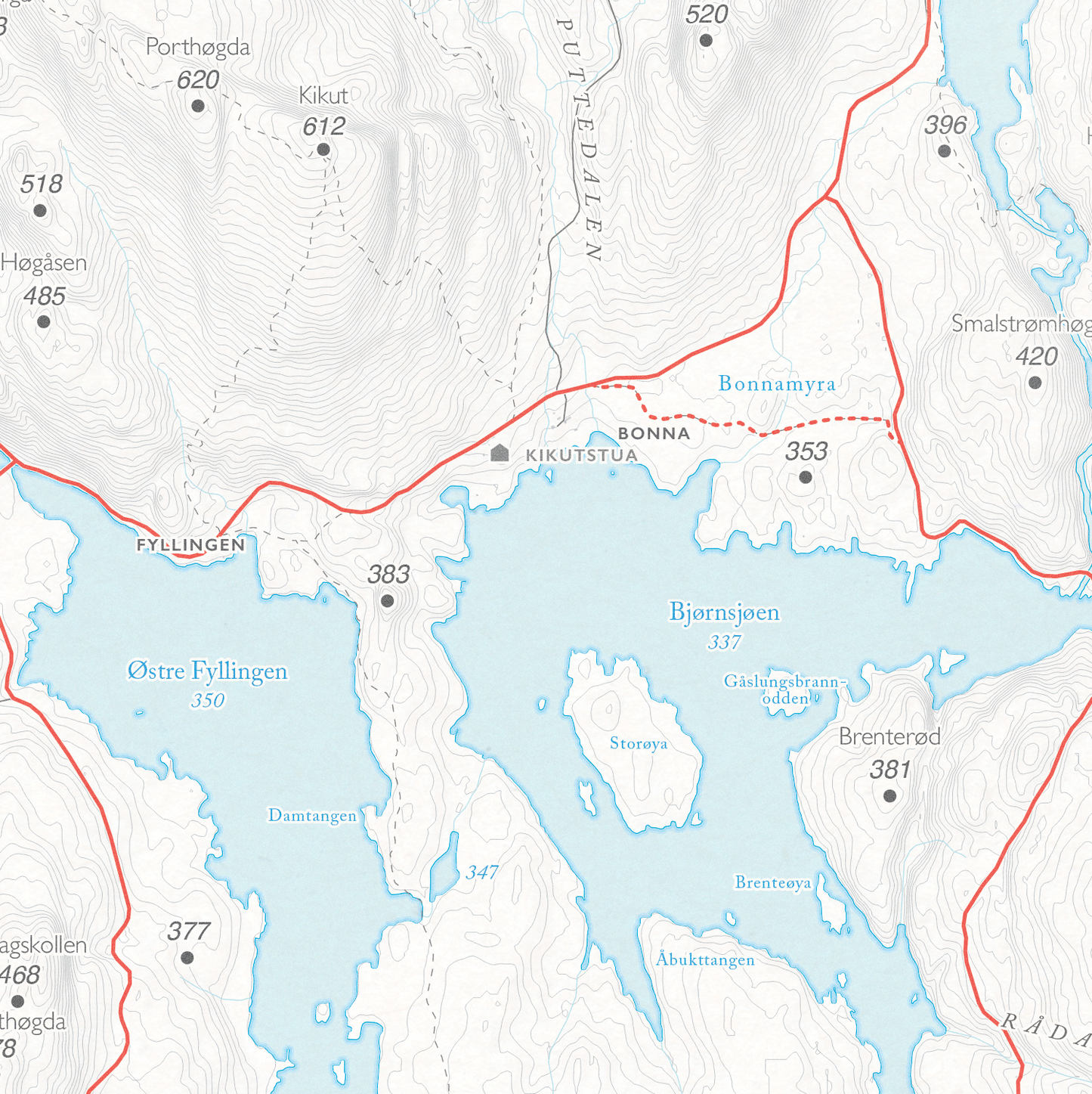 Sykkelkart Oslo Nordmarka Sør