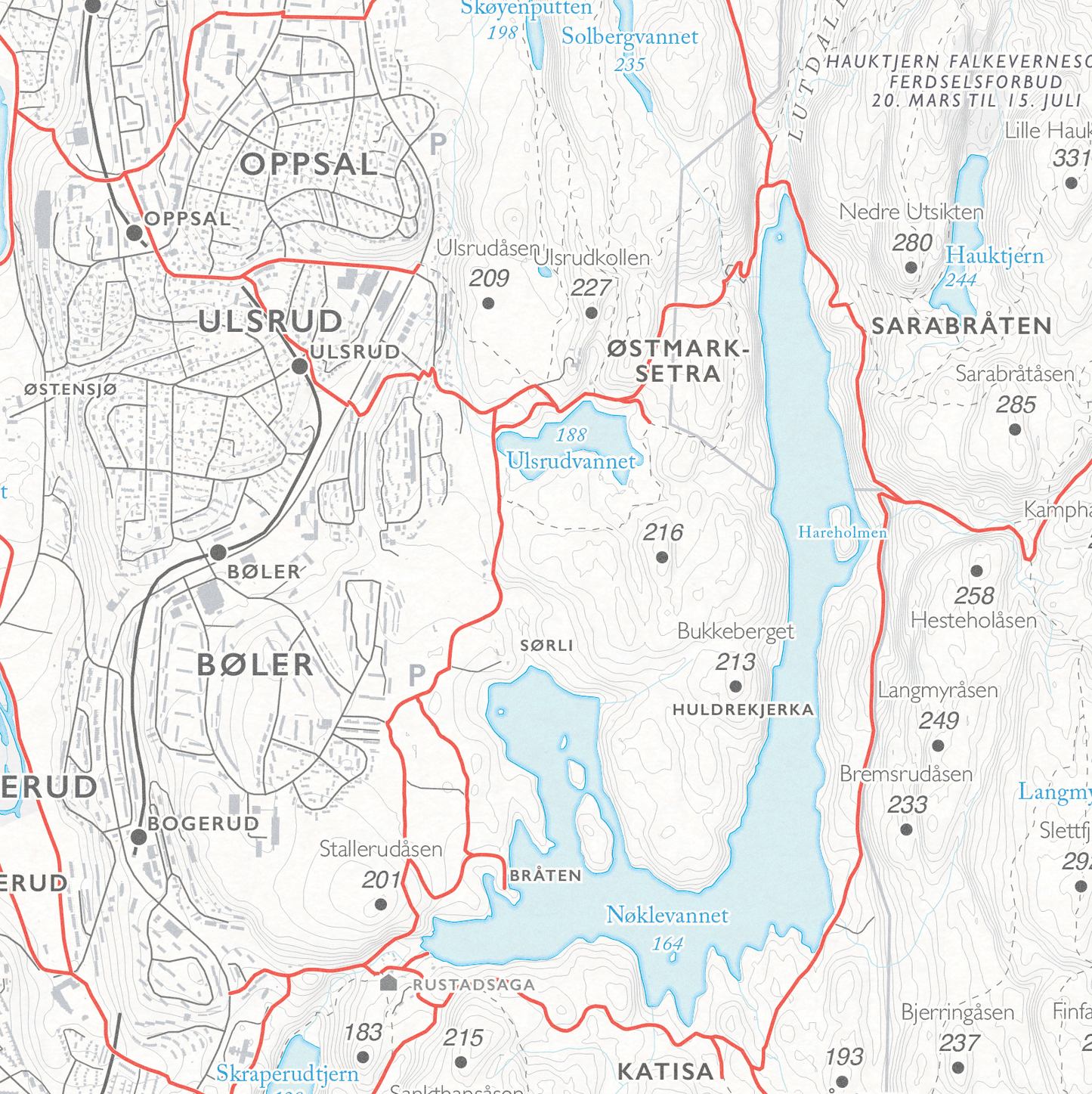 Sykkelkart Oslo Østmarka Nord