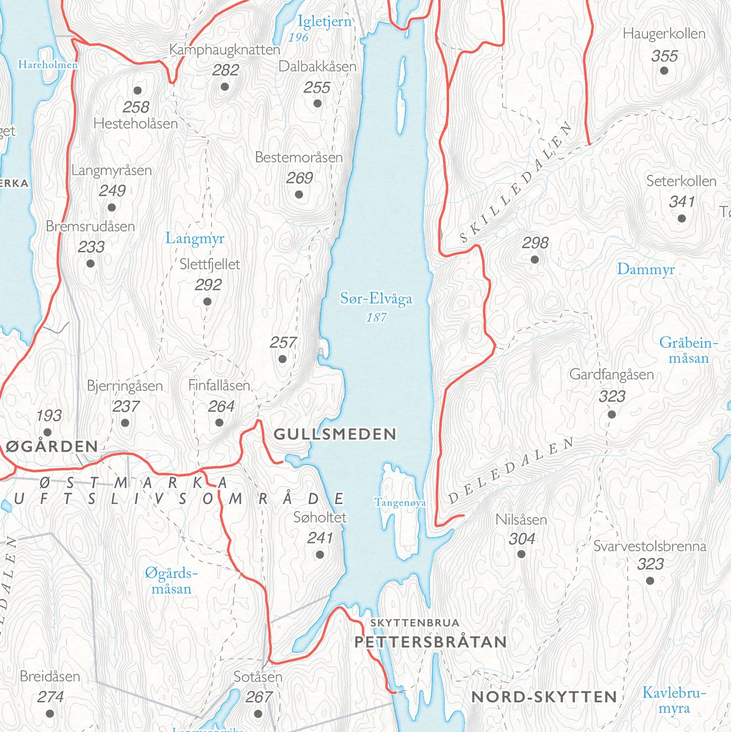 Sykkelkart Oslo Østmarka Nord