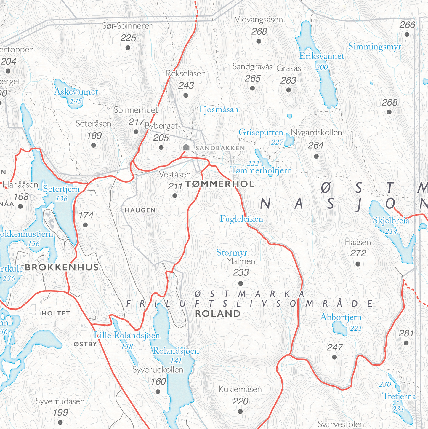 Sykkelkart Oslo Østmarka Nord