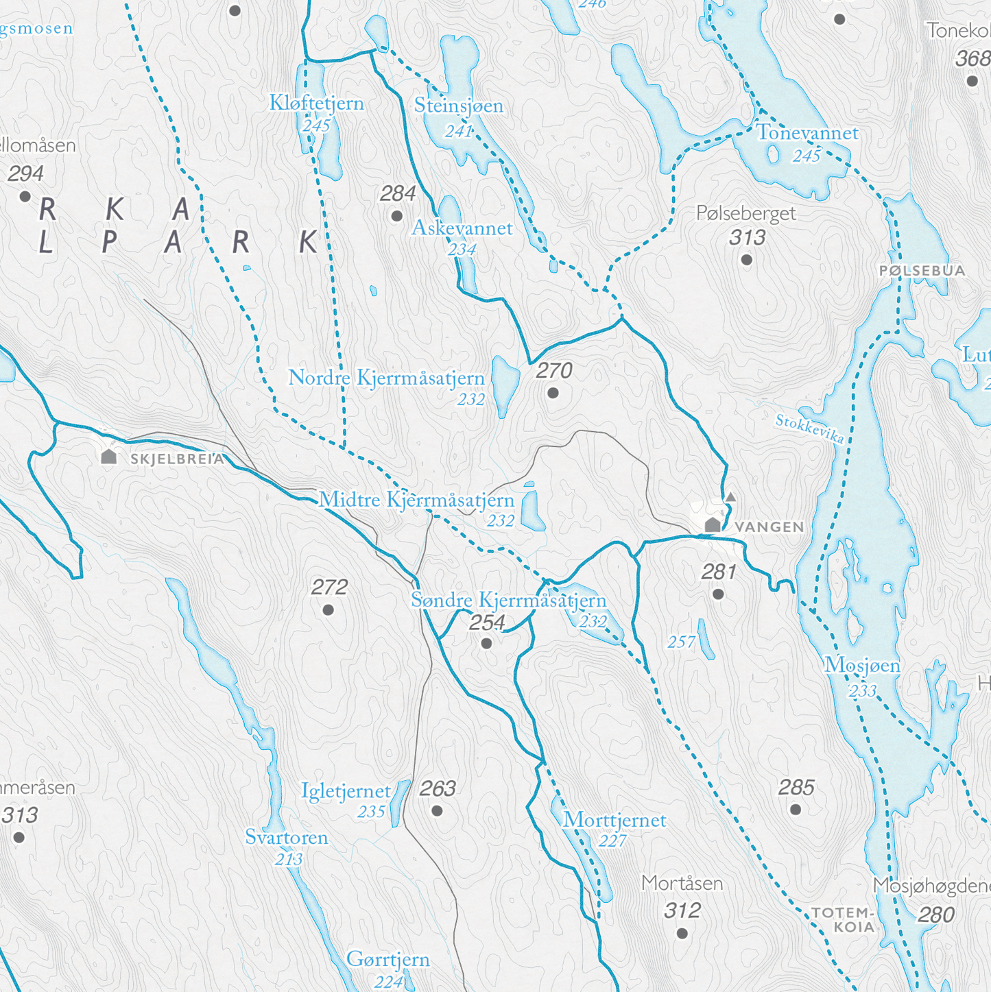 Skikart Oslo Østmarka Nord