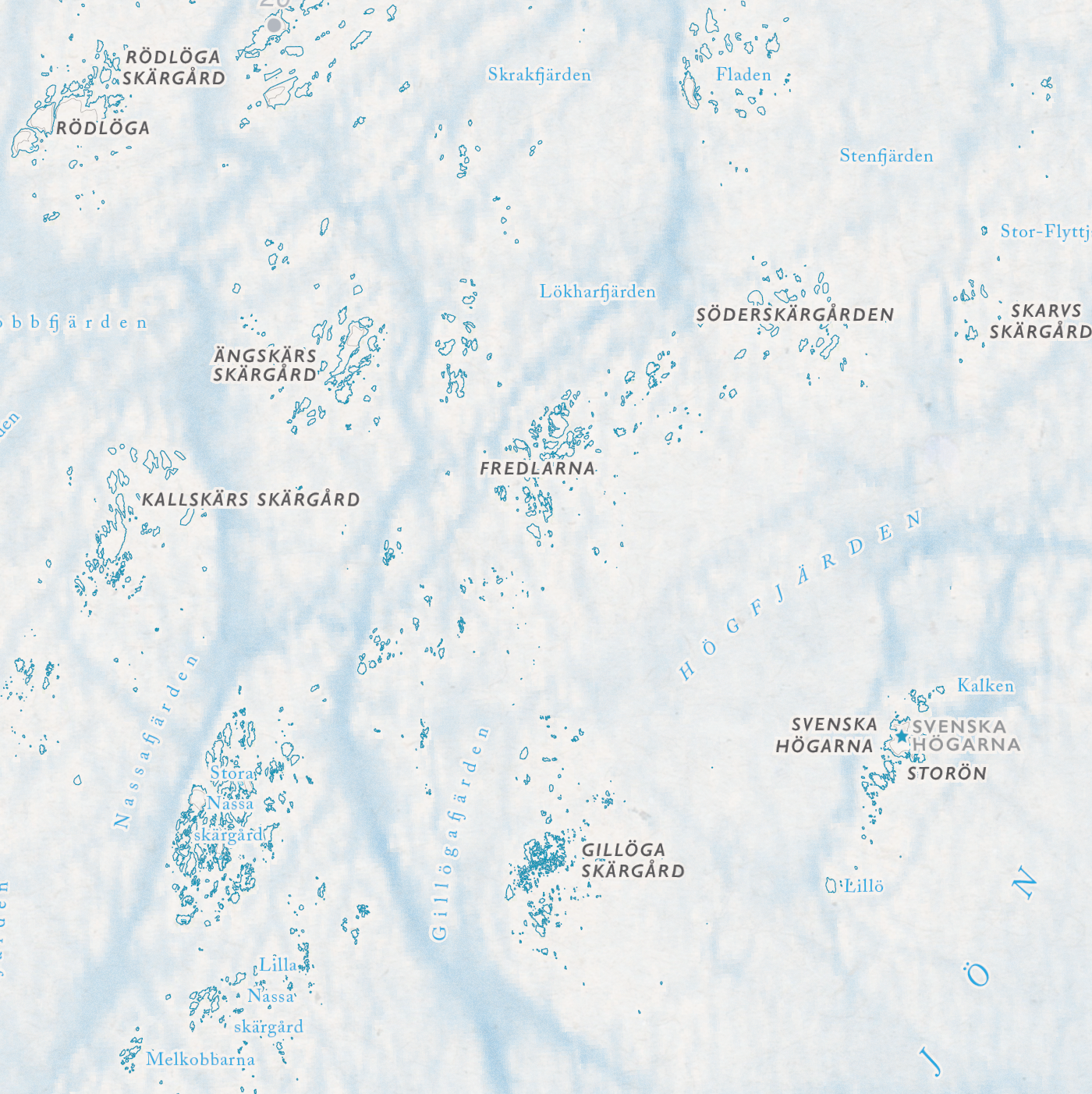 Skjærgårdskart Roslagen