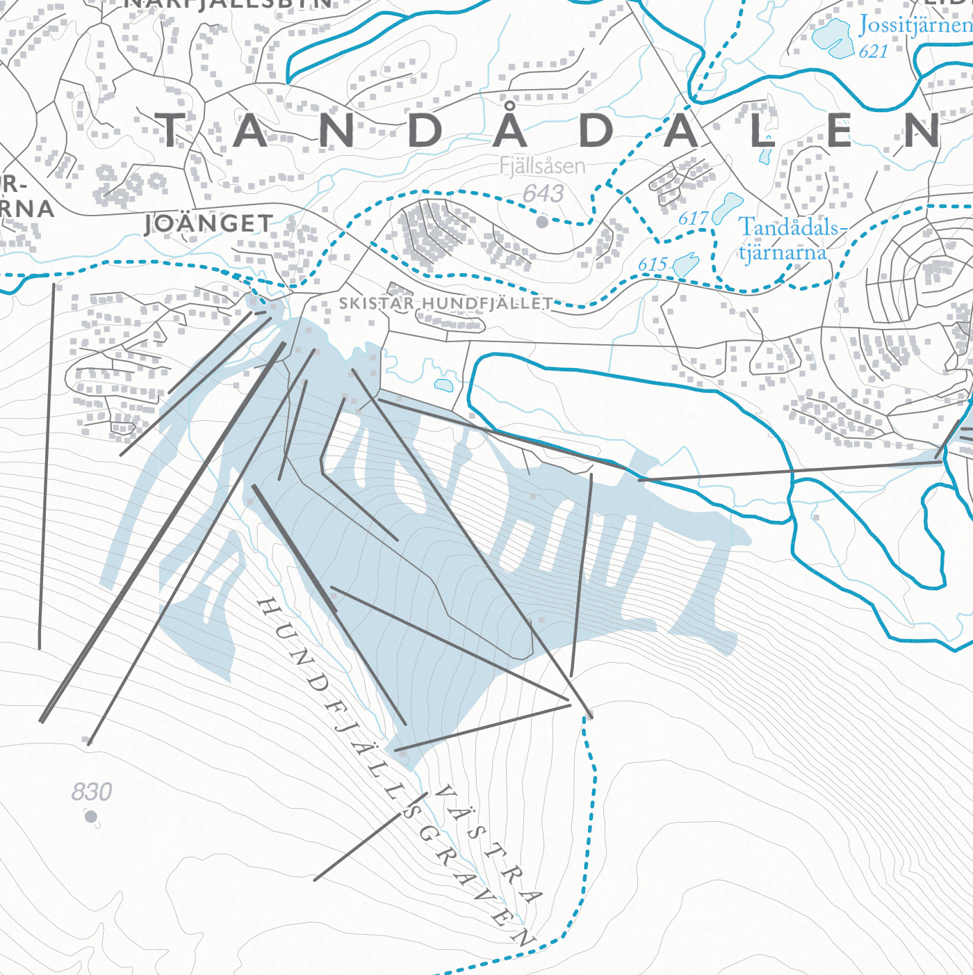 Skikart Sälen - Lindvallen - Tandådalen