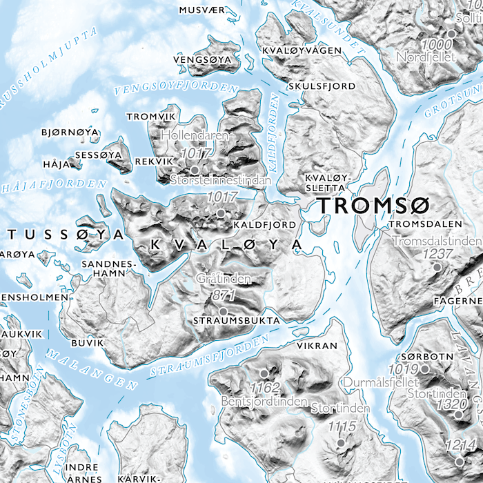 Kystkart Troms