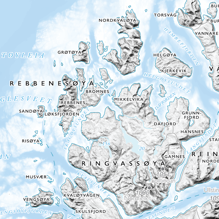 Kystkart Troms