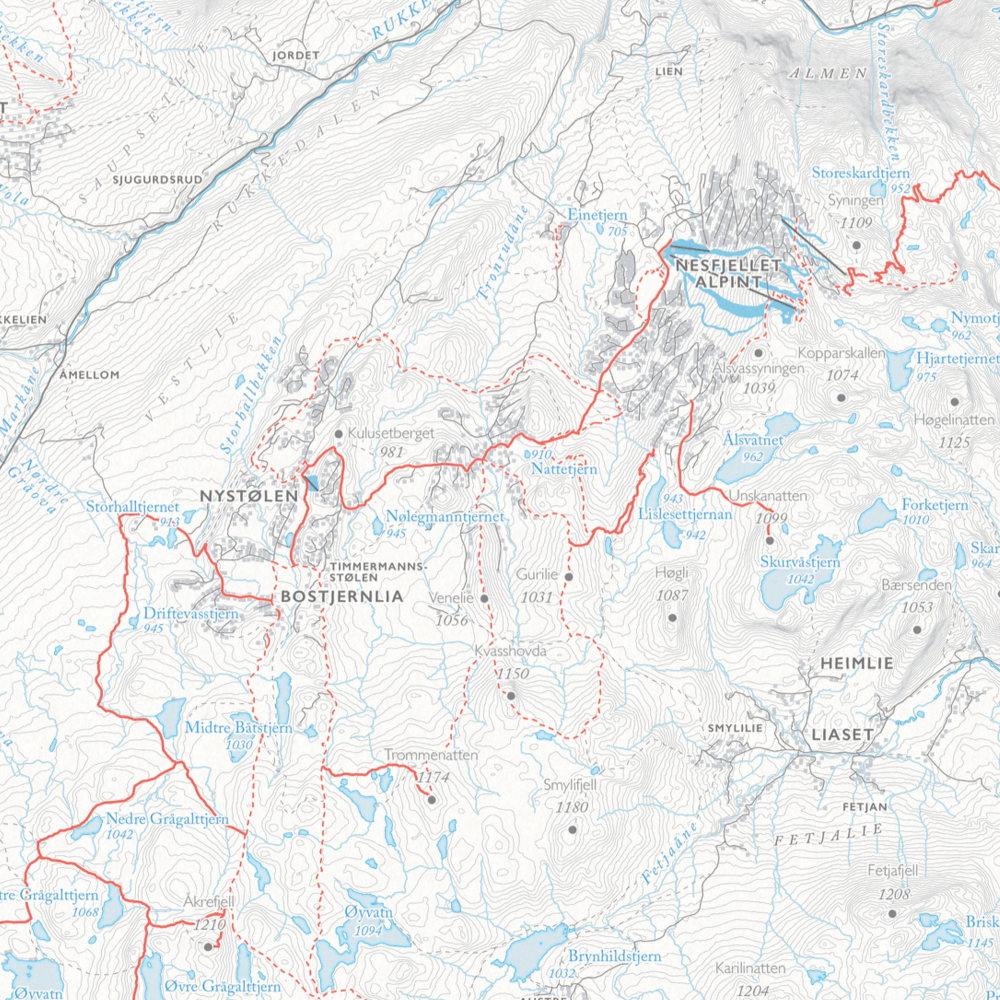 Turkart Nesfjellet