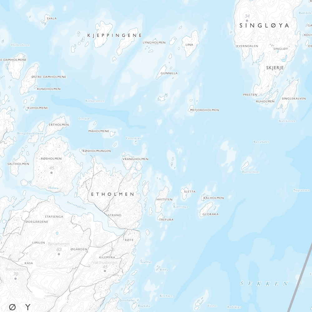 Skjærgårdskart Skjebergkilen