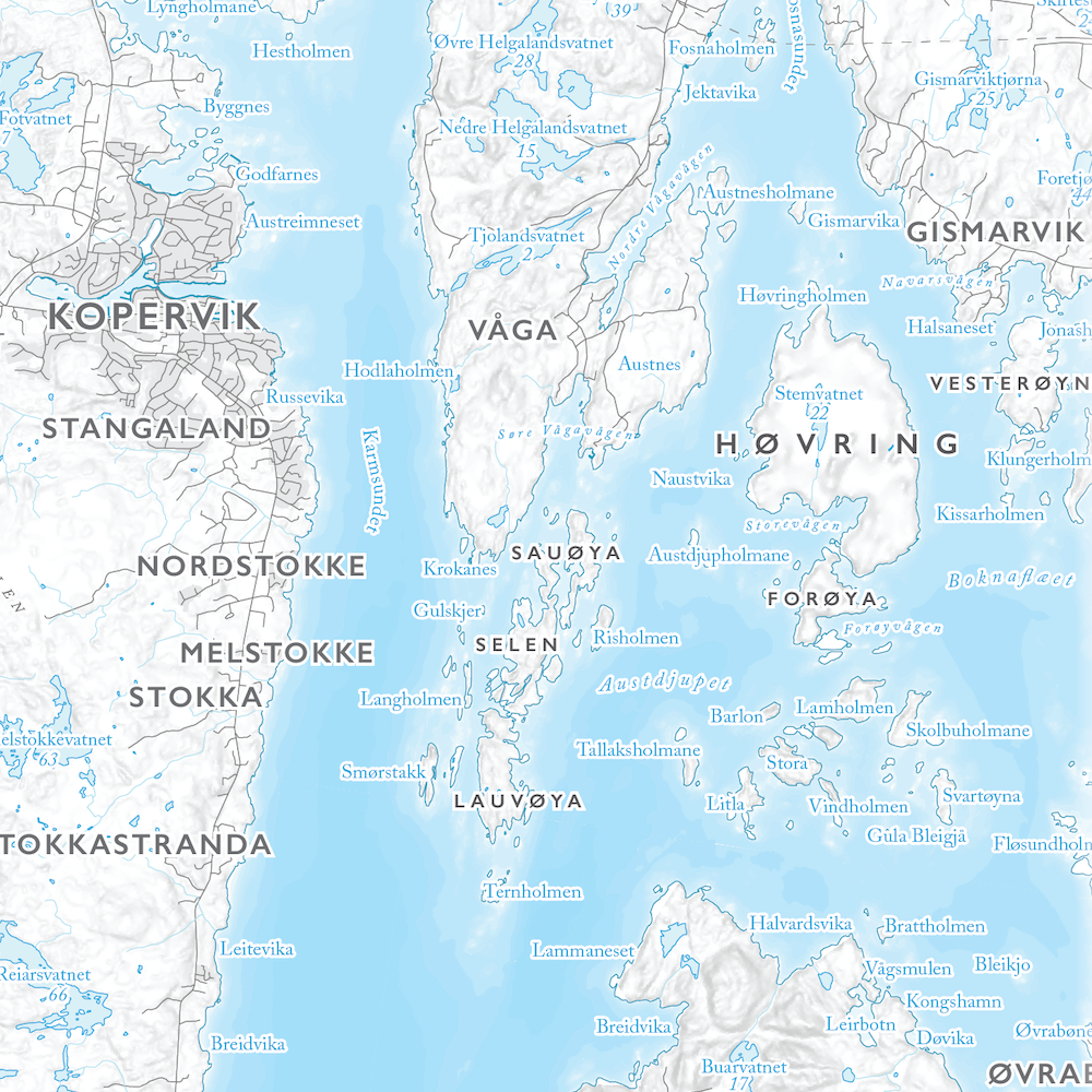 Kystkart Haugalandet