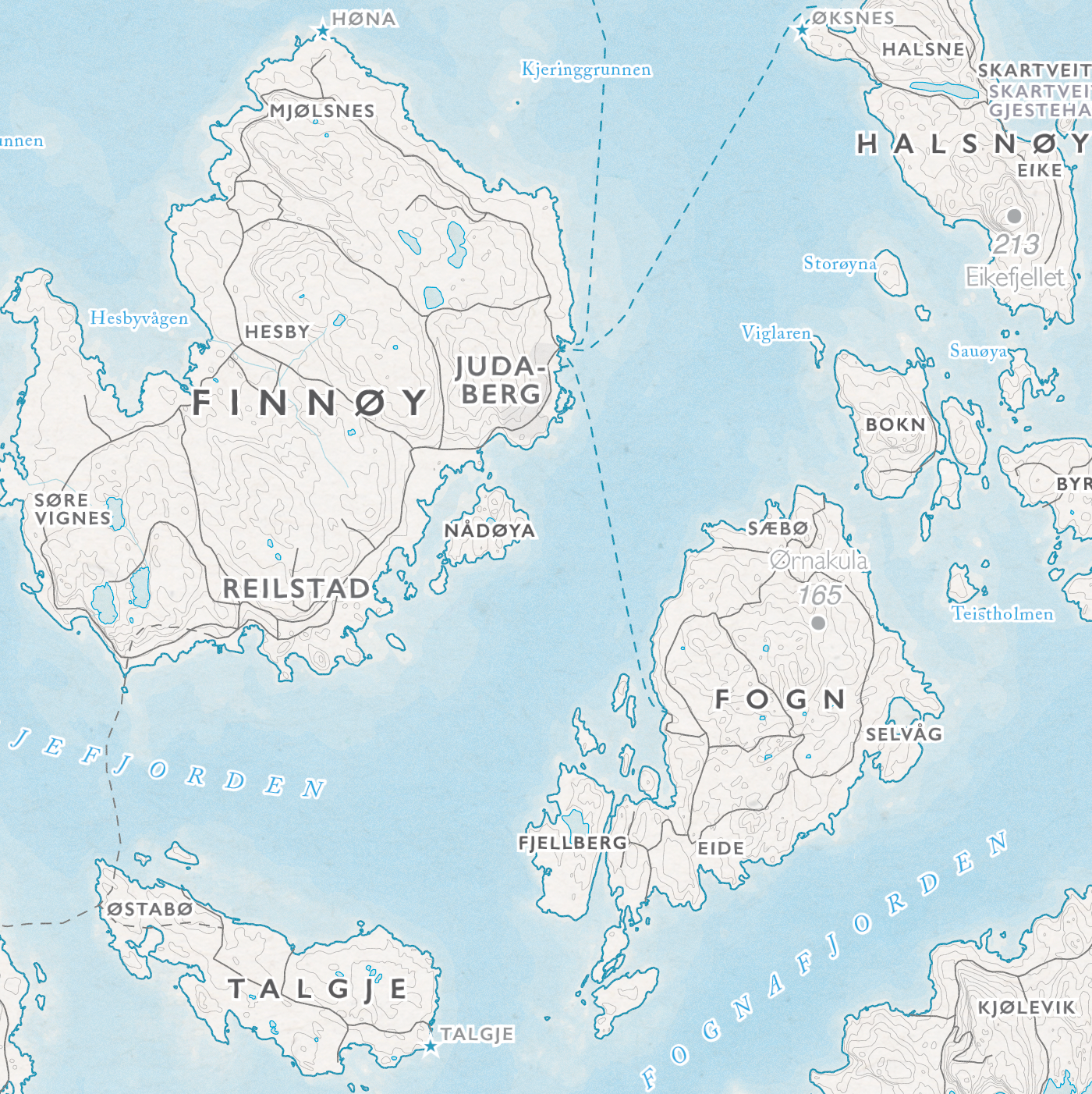 Skjærgårdskart Stavanger