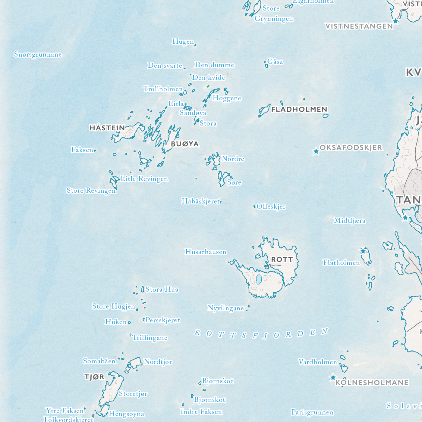 Skjærgårdskart Stavanger