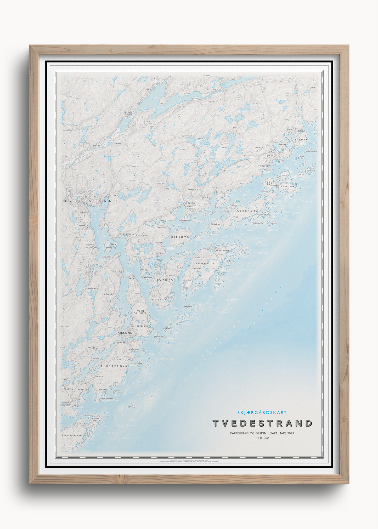 Skjærgårdskart Tvedestrand