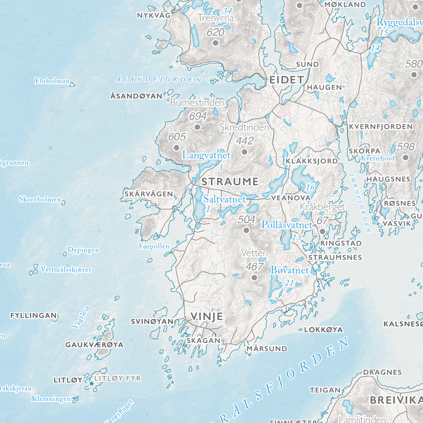 Kystkart Vesterålen