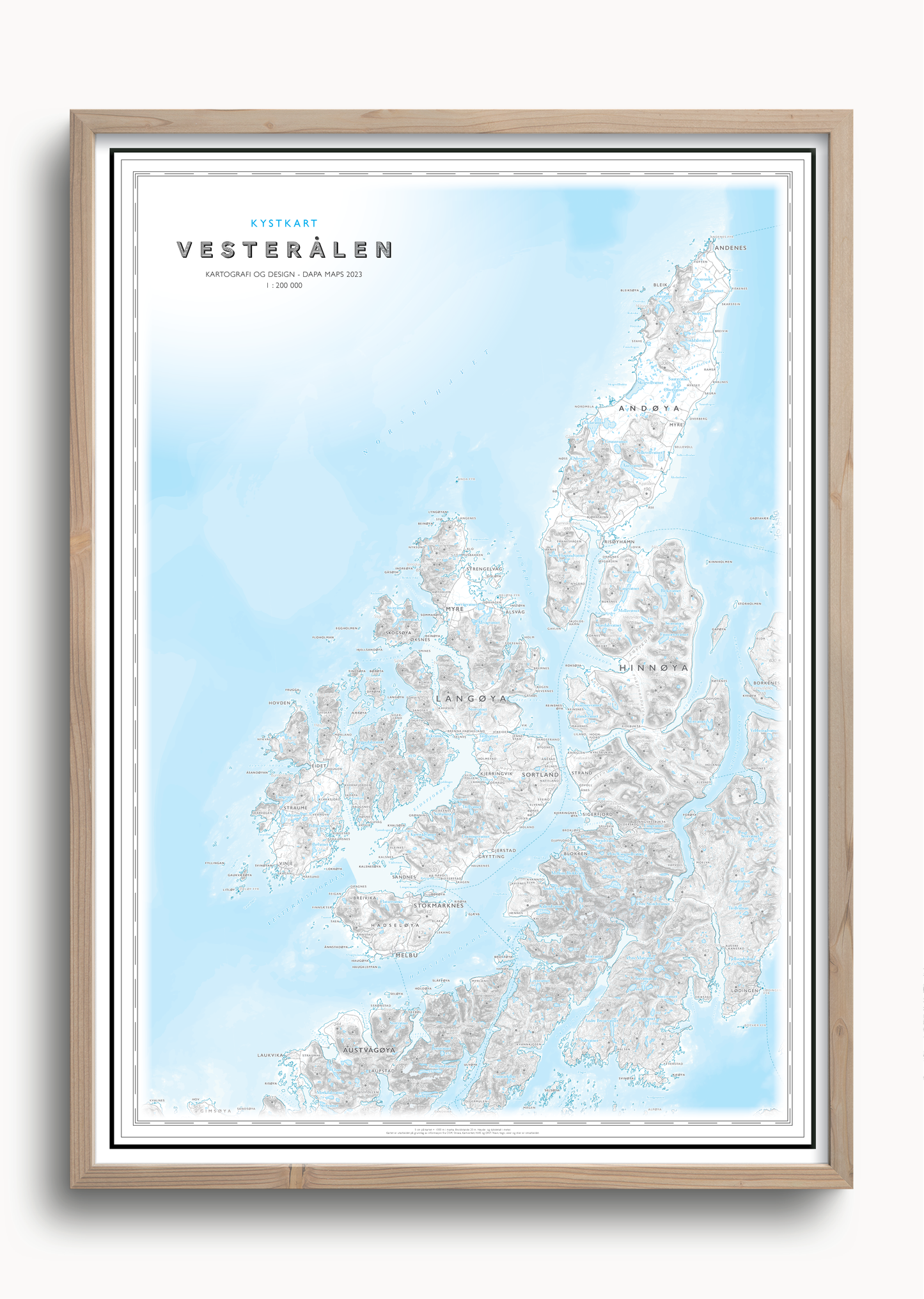 Kystkart Vesterålen