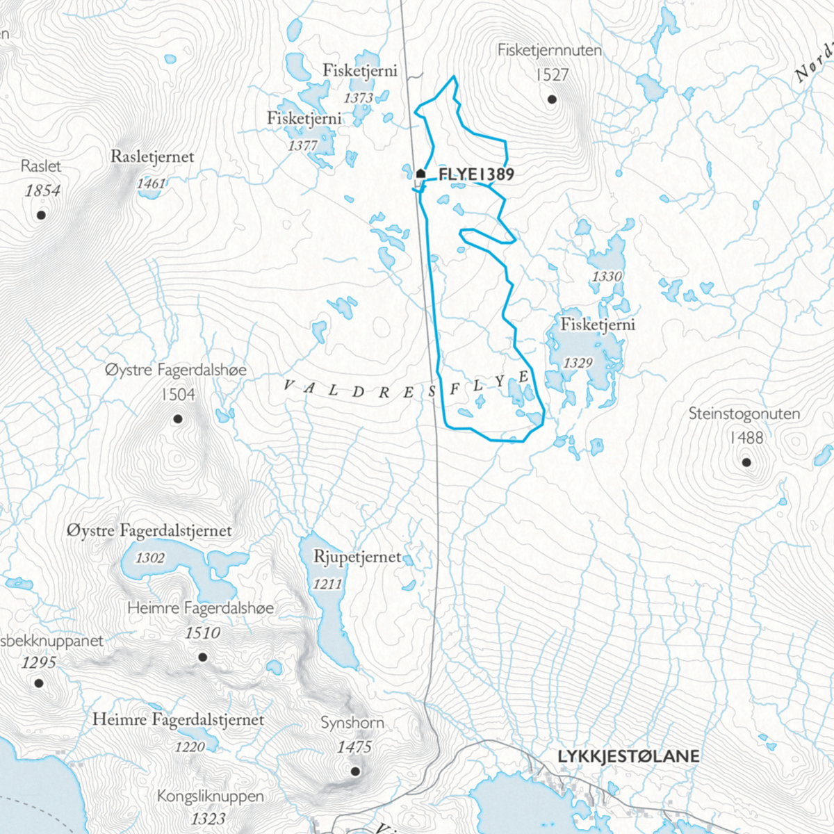 Skikart Valdresflye