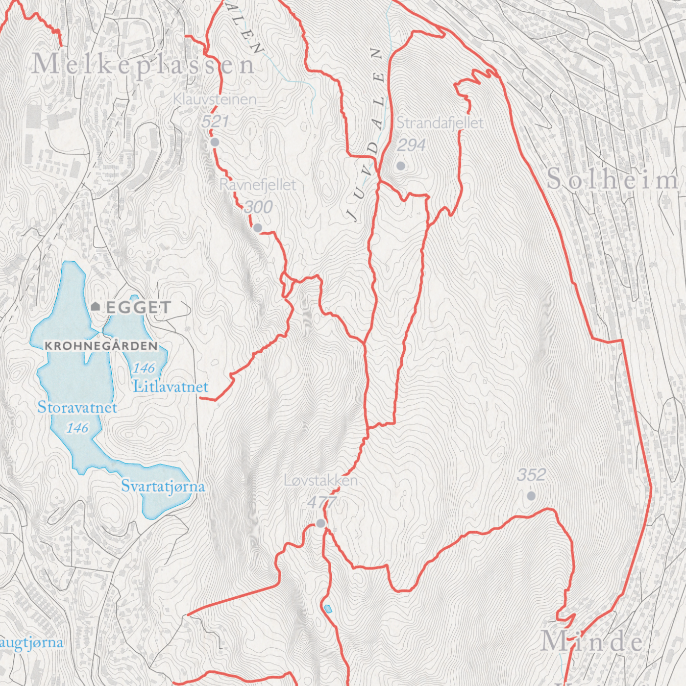 Fjellkart Bergen