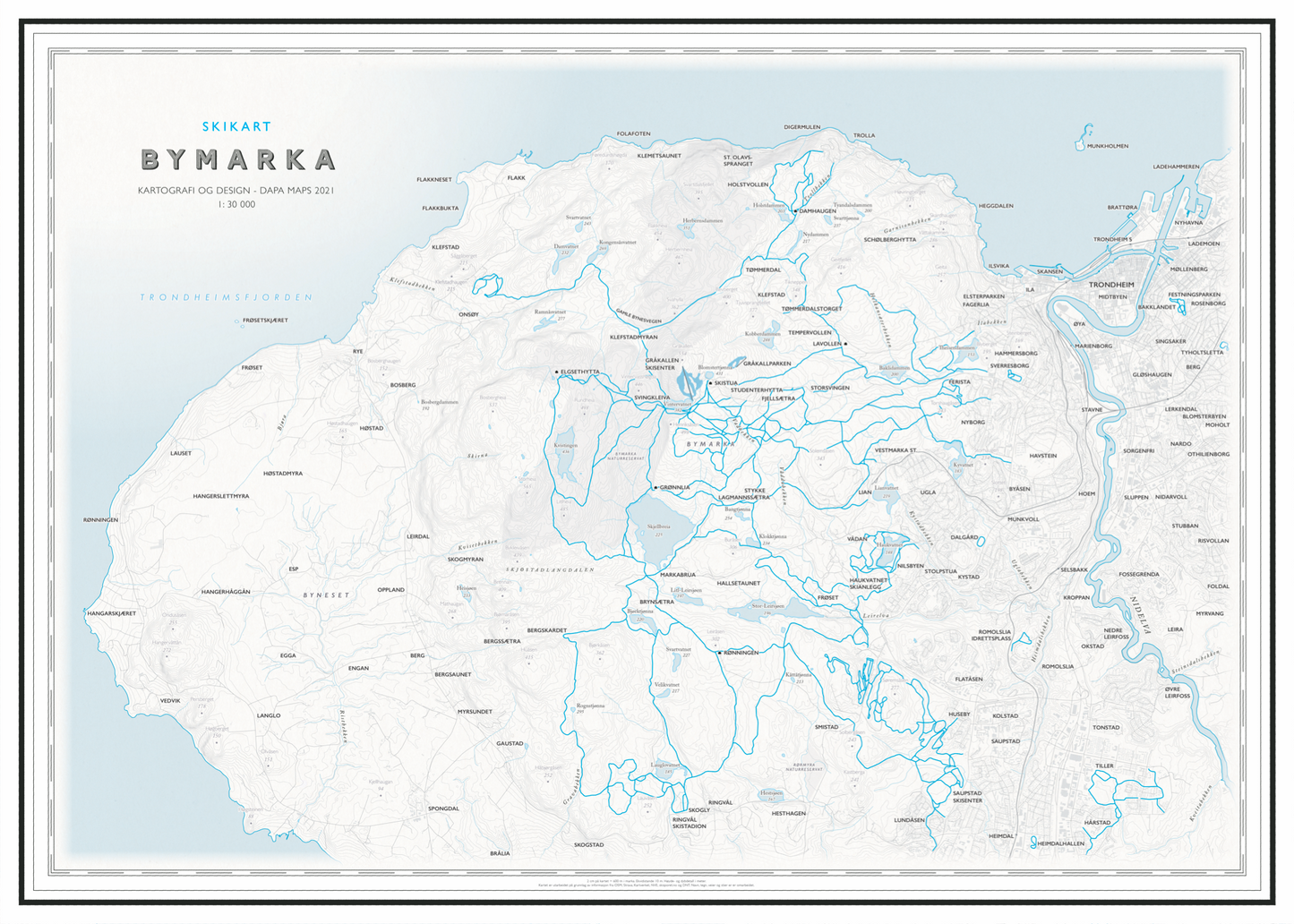 Skikart Trondheim Bymarka