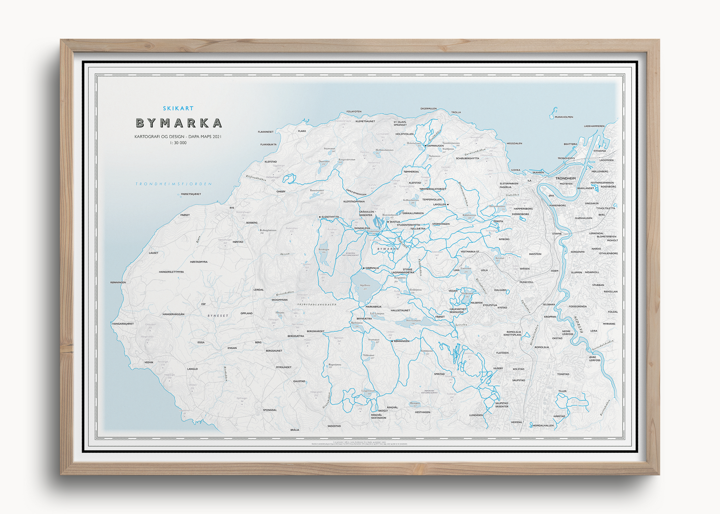 Skikart Trondheim Bymarka