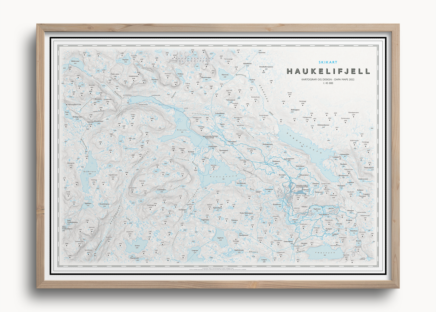 Skikart Haukelifjell