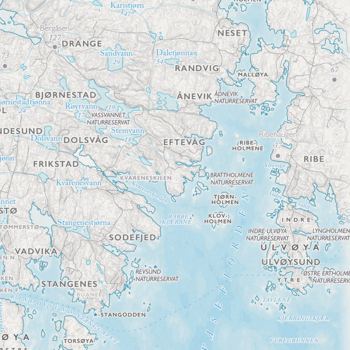 Skjærgårdskart Kristiansand