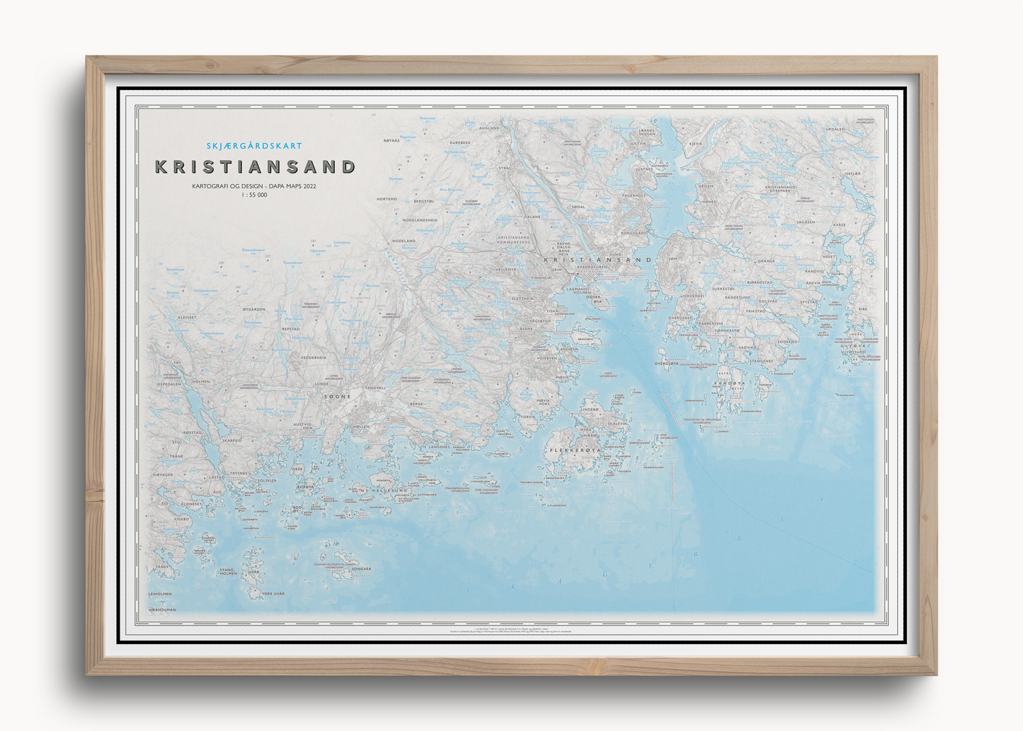 Skjærgårdskart Kristiansand