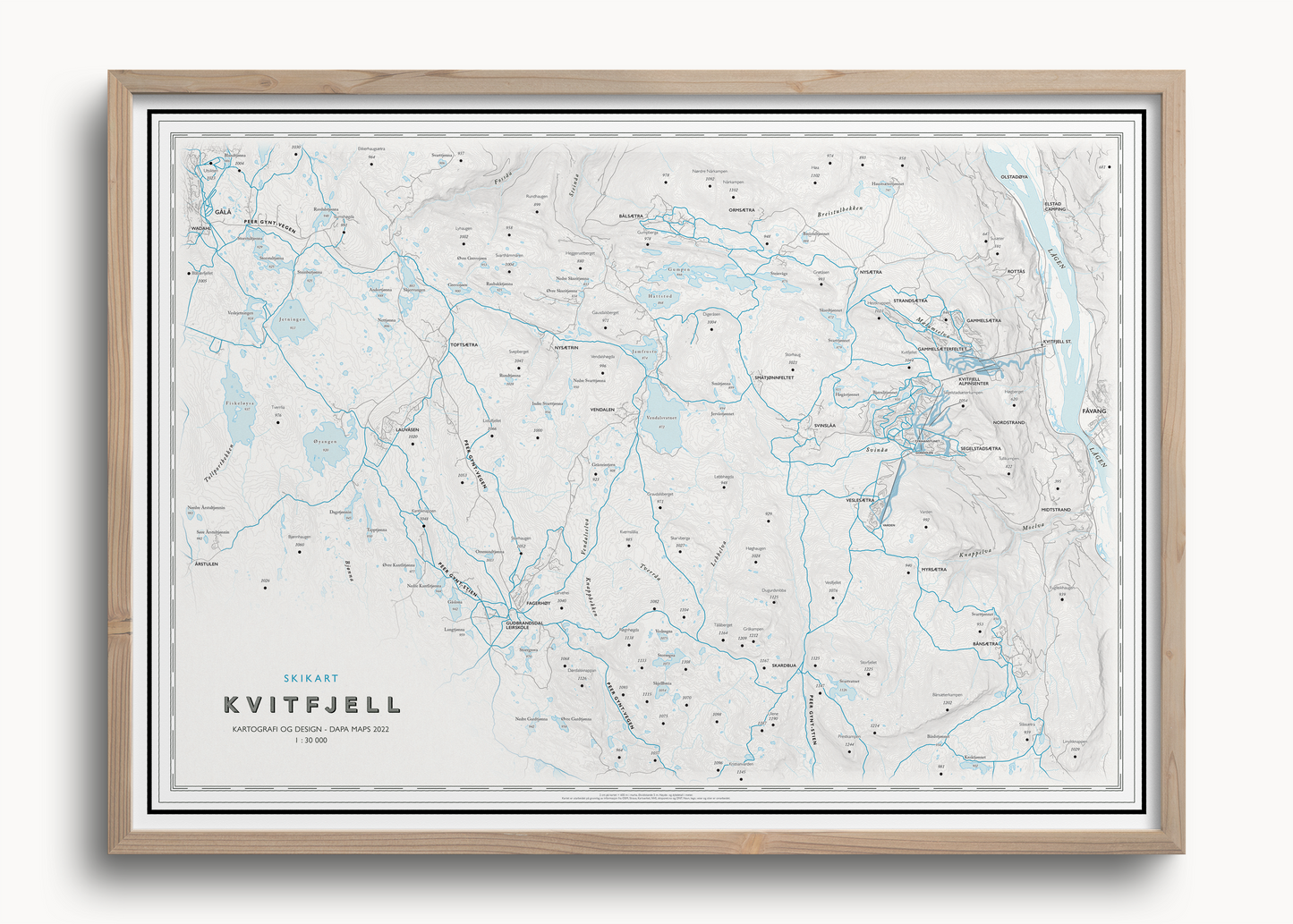 Skikart Kvitfjell