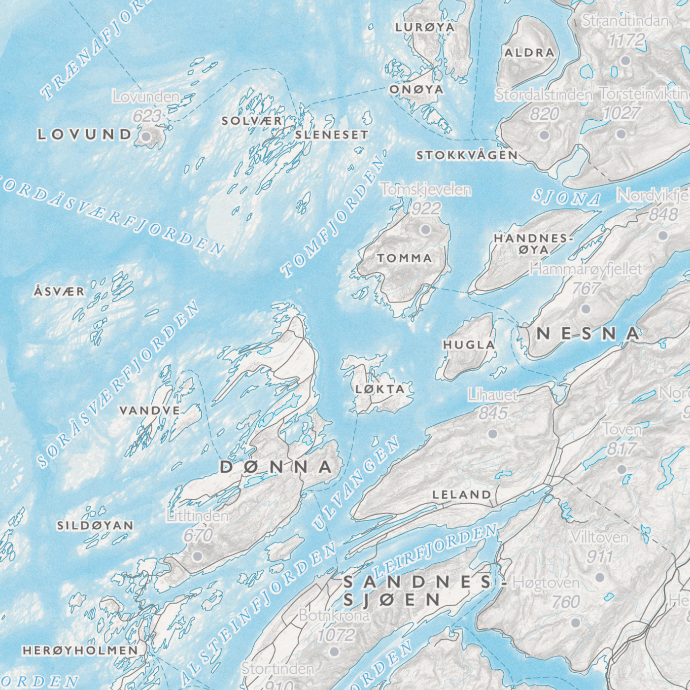 Kystkart Helgeland