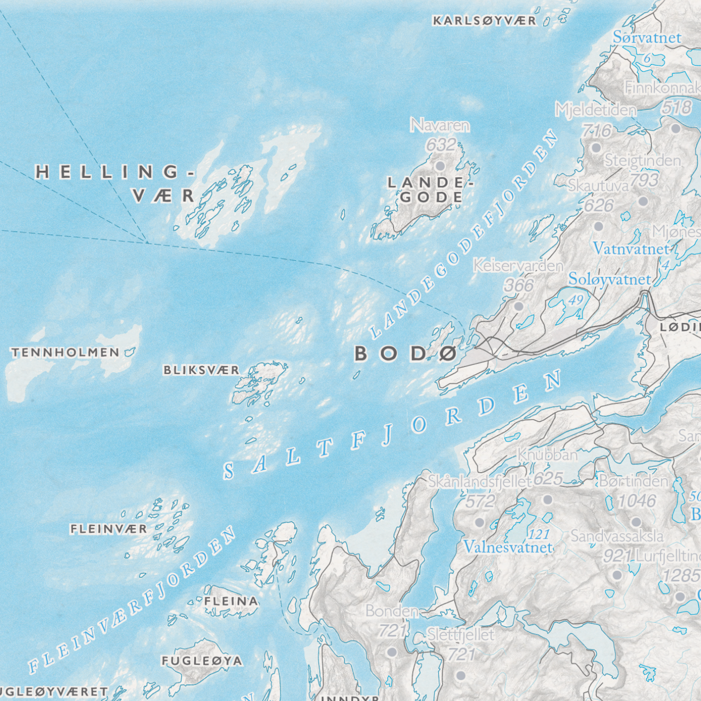 Kystkart Helgeland