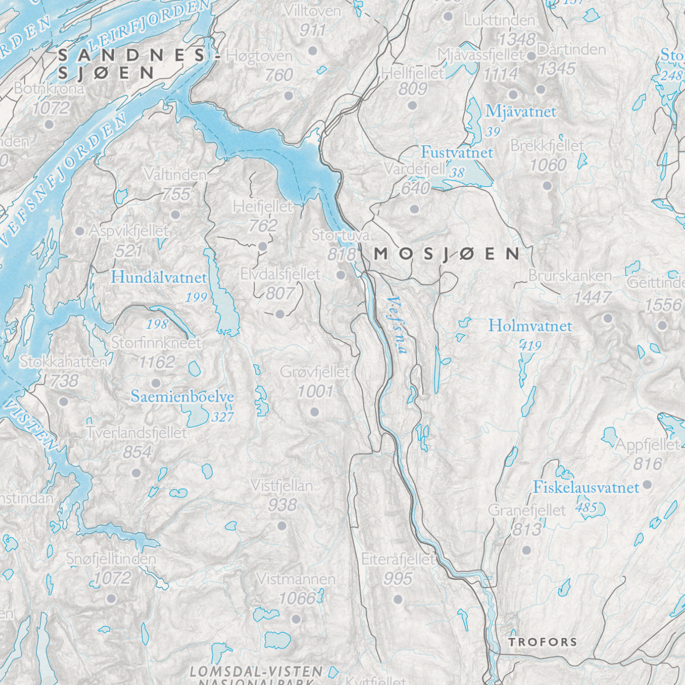 Kystkart Helgeland