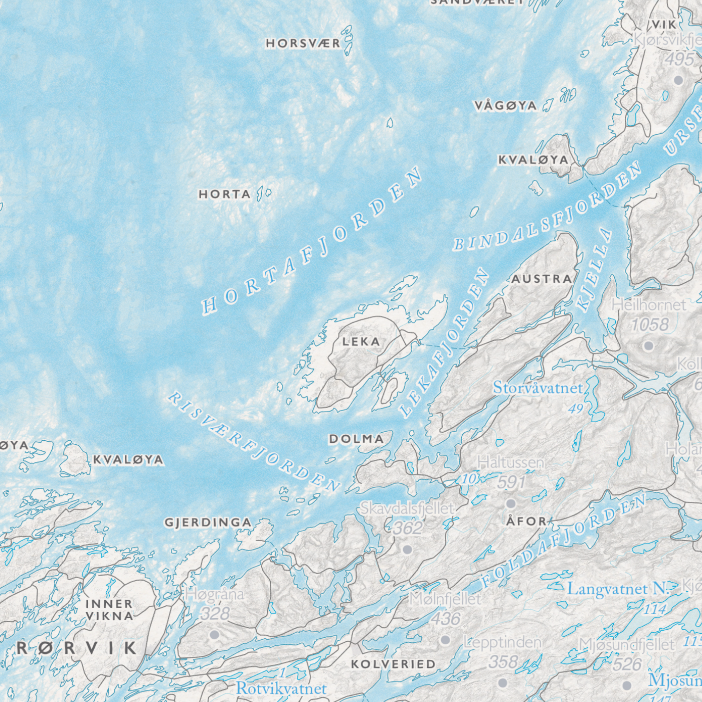 Kystkart Helgeland