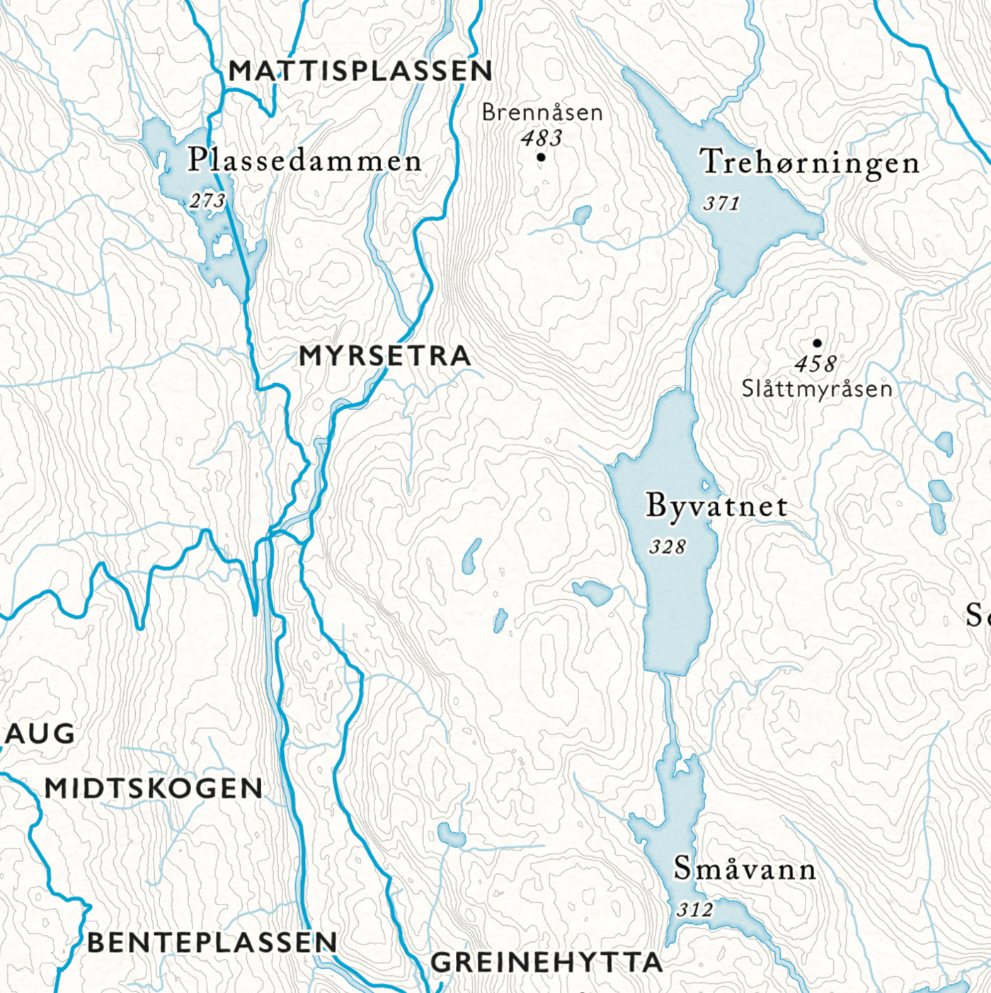 Skikart Krokskogen/Bærumsmarka (50x70 cm) - Dapa Maps