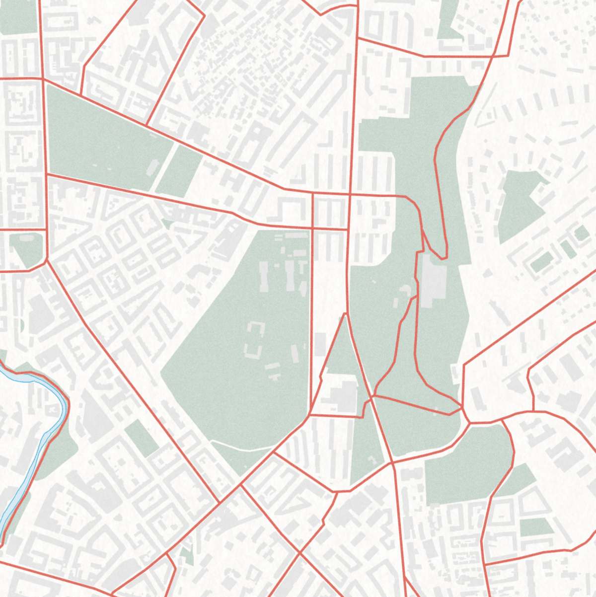 Oslo sykkelkart - uten navn (50x70 cm) - Dapa Maps