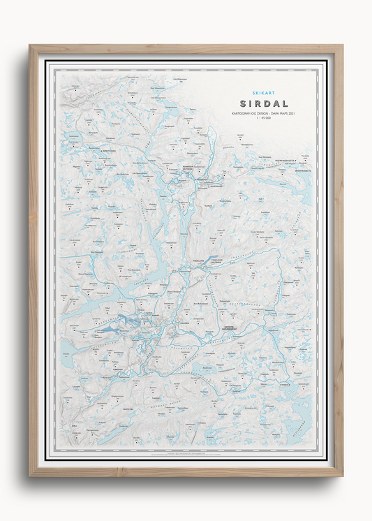 Skikart Sirdal