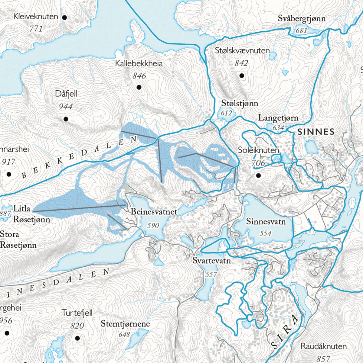 Skikart Sirdal