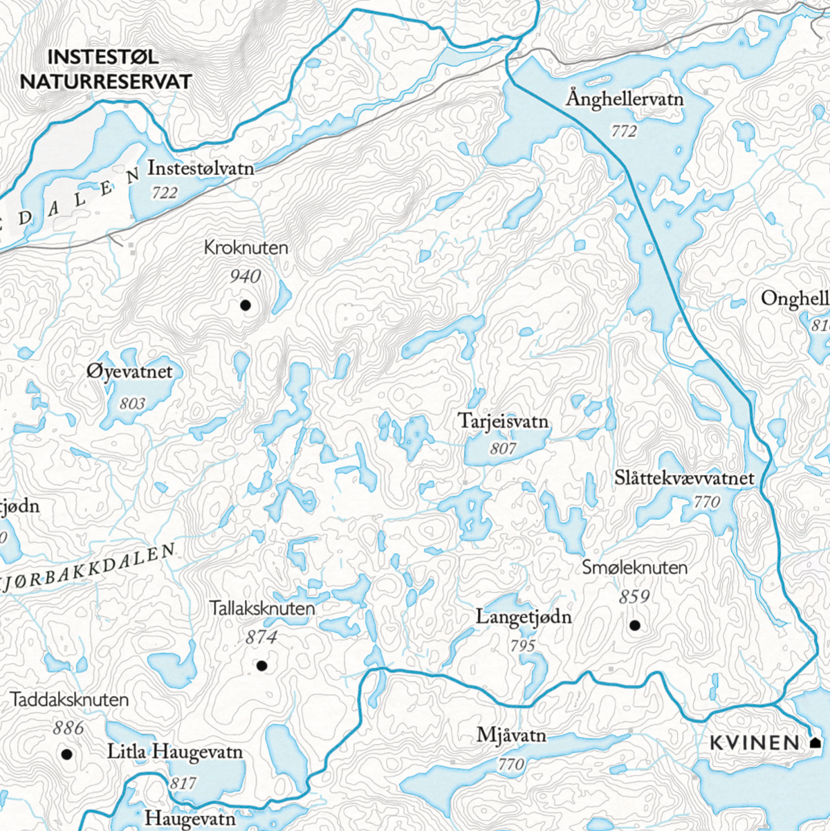 Skikart Sirdal