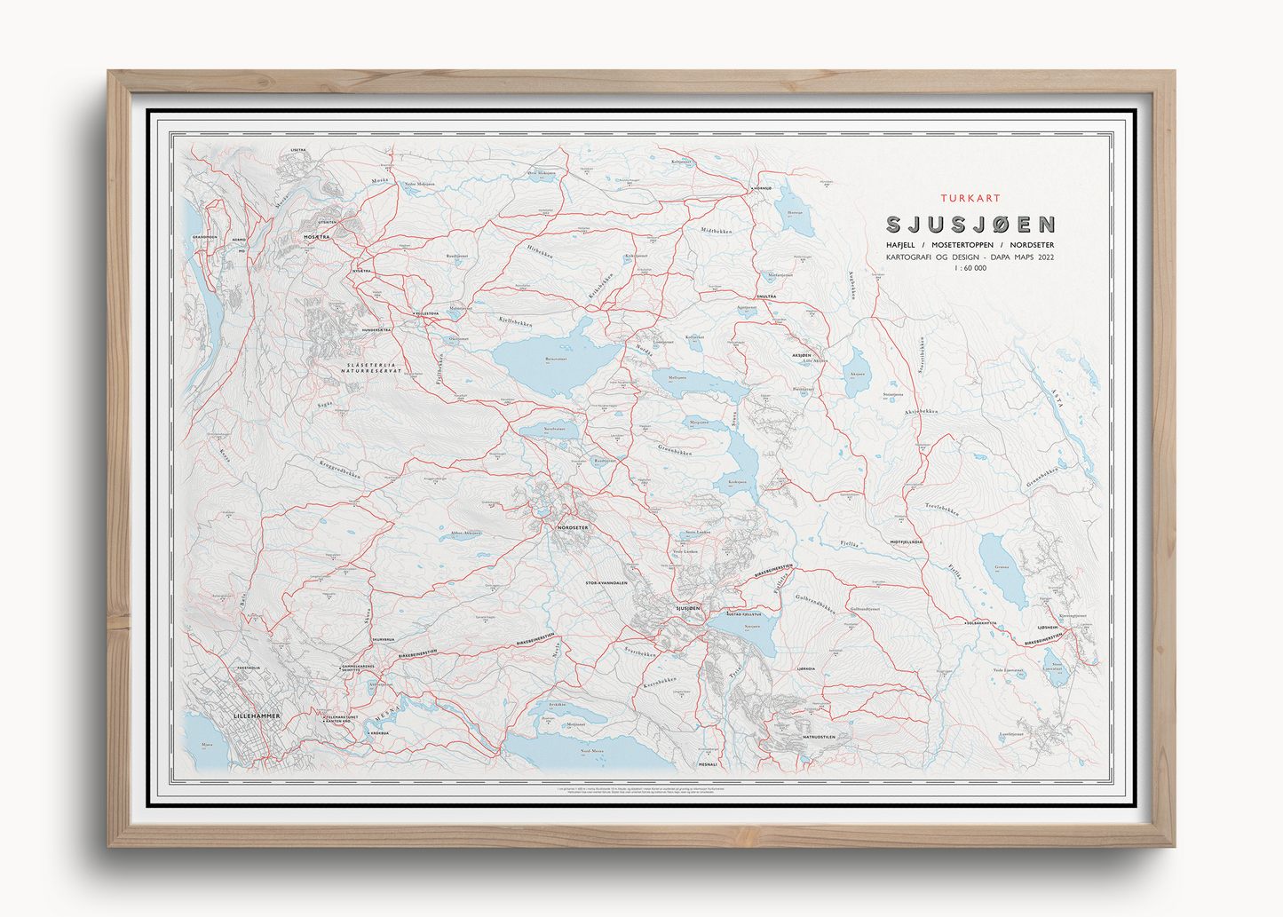 Turkart Sjusjøen