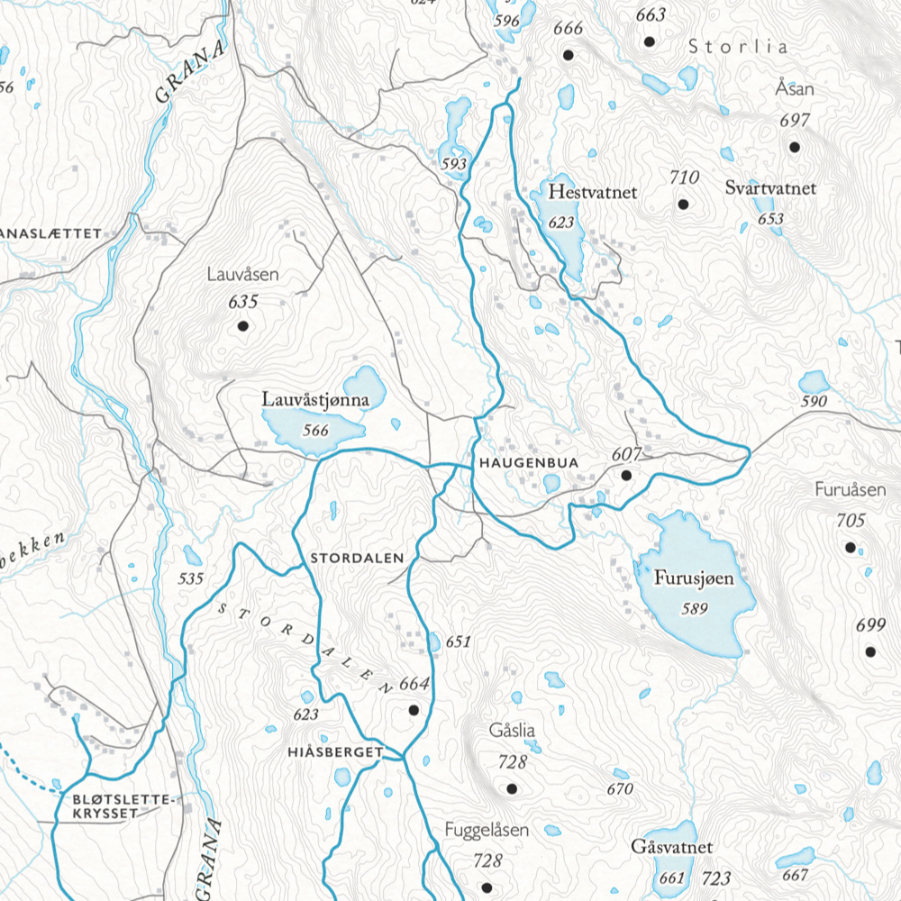 Løypekart Nerskogen