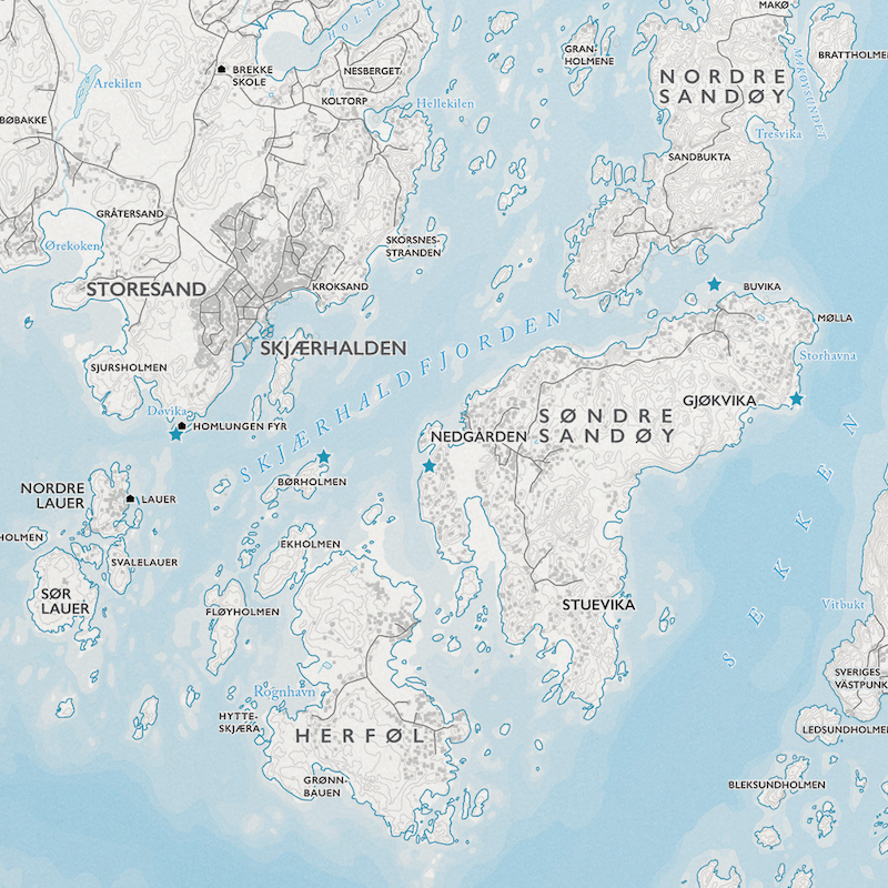 Skjærgårdskart Hvaler