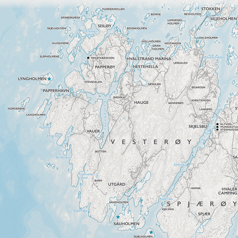 Skjærgårdskart Hvaler