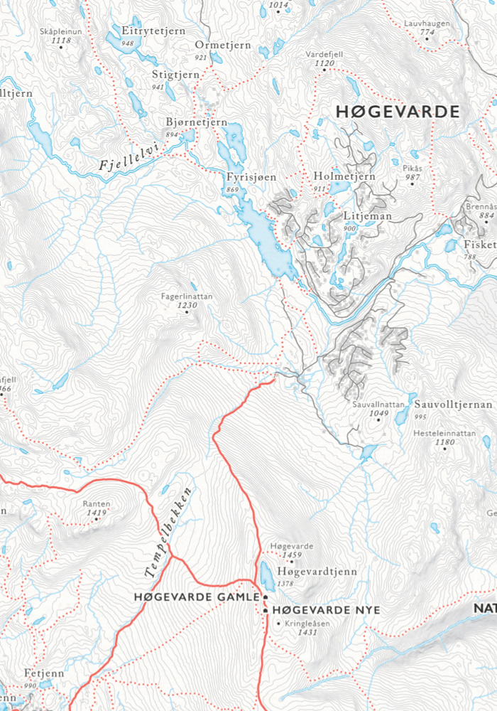 Turkart Norefjell