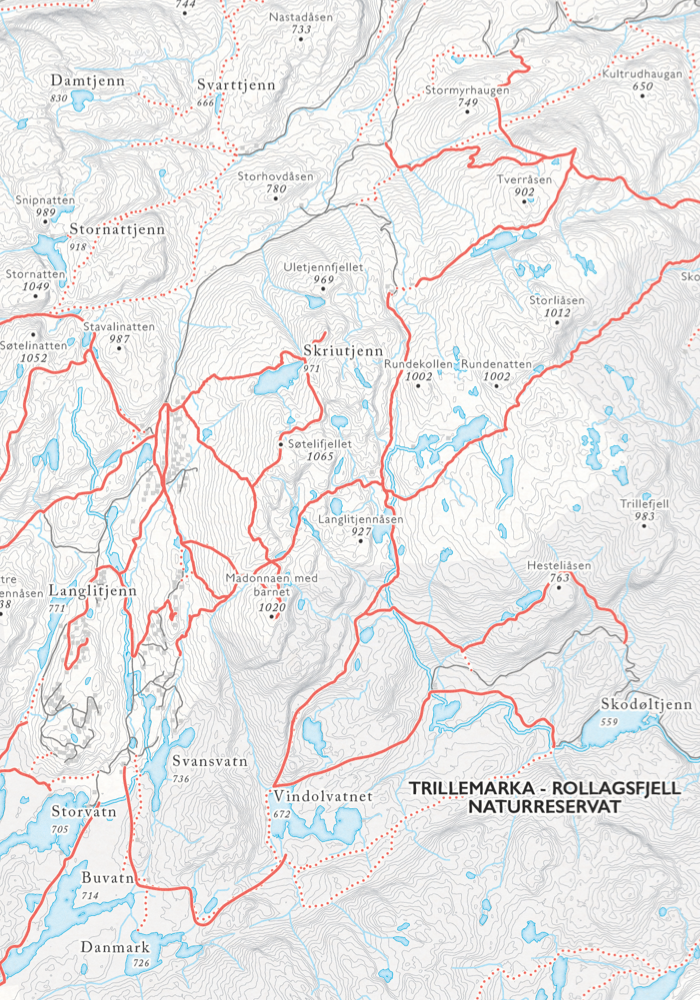 Turkart Norefjell