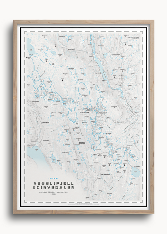 Skikart Vegglifjell - Skirvedalen